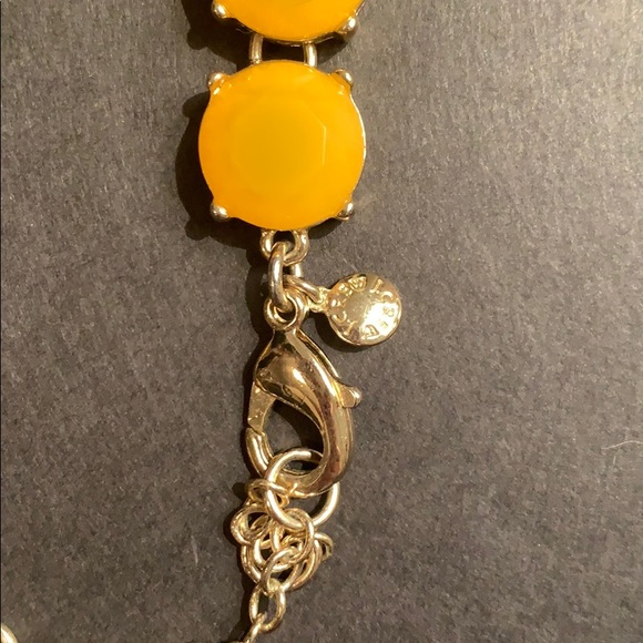 J.Crew Statement Necklace w Golden Yellow Stones - Picture 4 of 5